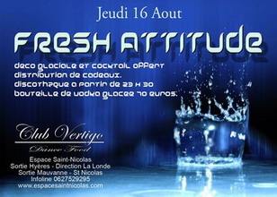 SO FRESH ATTITUDE - JEUDI 16 AOUT