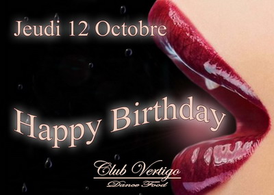 L'ANNIVERSAIRE DU CLUB VERTIGO